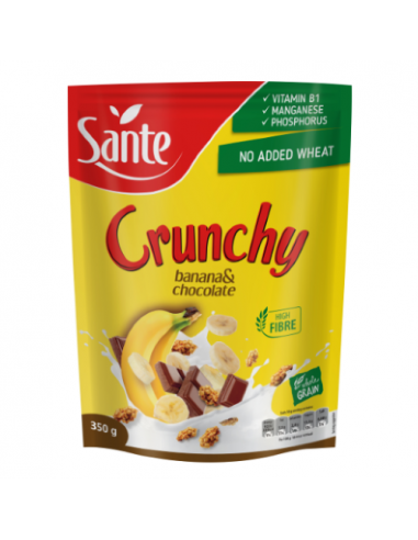 Кранчи с бананом и шоколадом, Sante, 350г