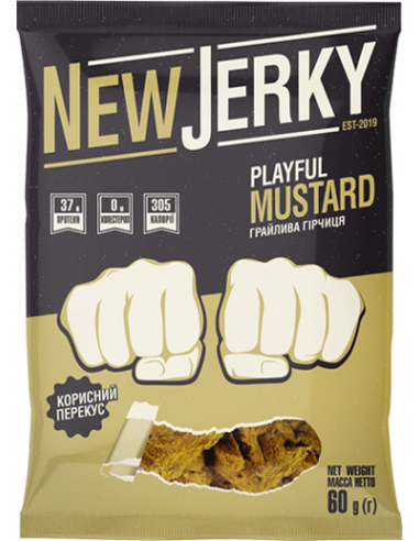 Снек "Грайлива гірчиця", New Jerky, 60г