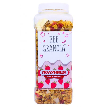 Гранола полунична, Bee Granola, 500г