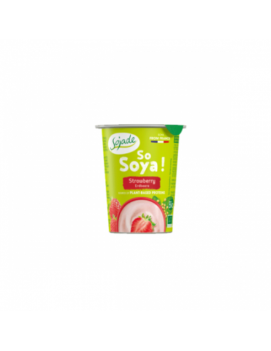Йогурт соєвий полуничний органічний, Sojade, 125г