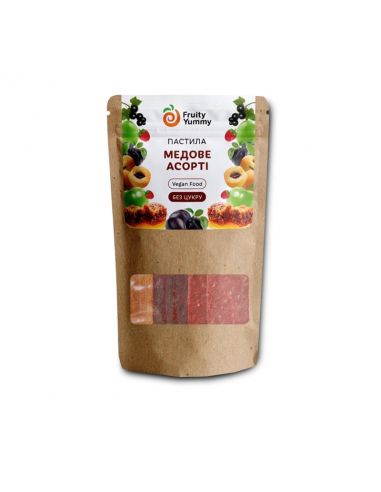 Пастила медове асорті, Fruity Yummy, 40г