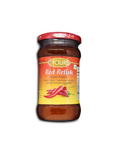 Чатні, індійська червона кисло-солодка приправа, Yours ethnic foods, 323г