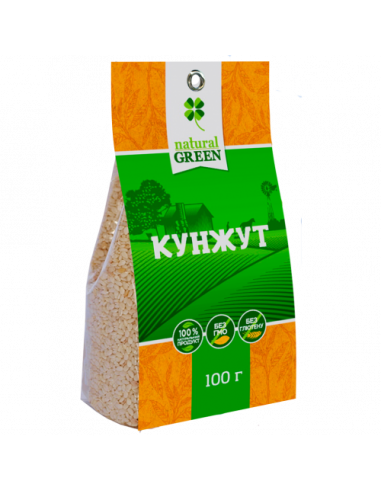 Кунжут, NATURAL GREEN, 100г