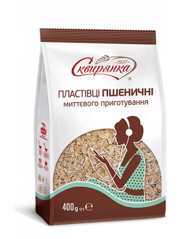 Пластівці пшеничні (не потребують варки), Сквирянка, 400г