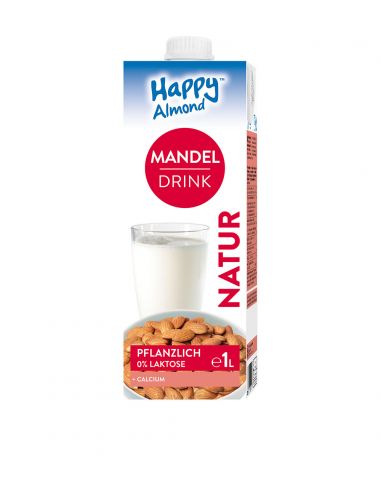 Напій мигдальний з кальцієм, Happy, 1000 мл