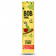 Натуральні яблучно-грушеві страйпси bob snail (Равлик Боб), 14г