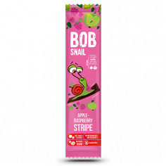 Натуральні яблучно-малинові страйпси bob snail (Равлик Боб), 14г
