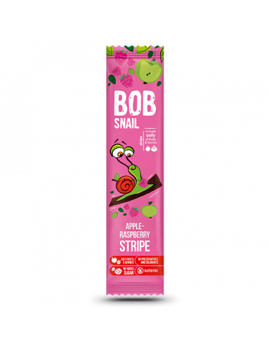 Натуральні яблучно-малинові страйпси bob snail (Равлик Боб), 14г