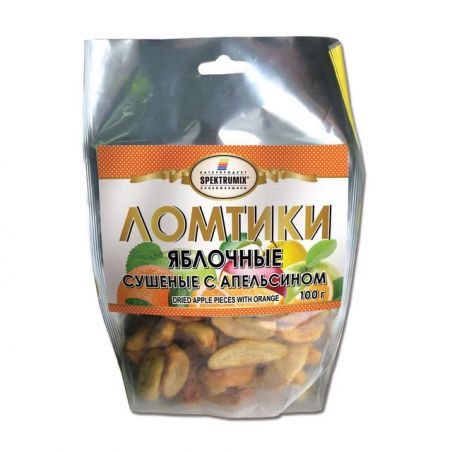 Скибочки яблучні з апельсином, Spektrumix, 100г