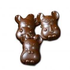 Новорічне мишеня молочний шоколад, Vegan Sweets, 75г