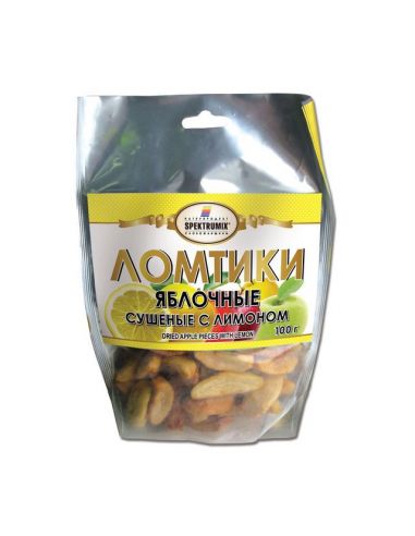 Скибочки яблучні з лимоном, Spektrumix, 100г