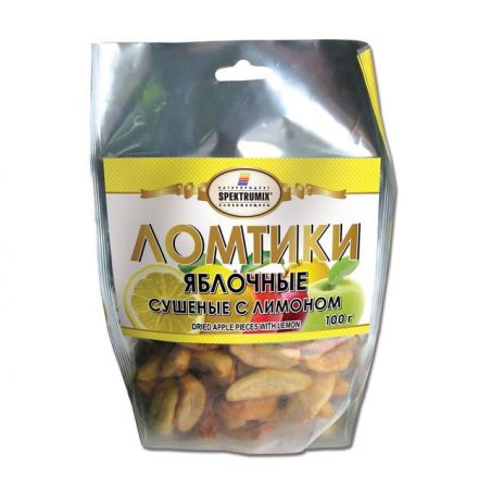 Скибочки яблучні з лимоном, Spektrumix, 100г