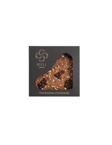 Шоколад молочний зі смаком меду та кунжутом, Spell, 100г
