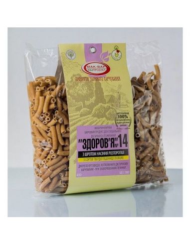 Макарони "Здоров'я" №14, з розторопші, 400г.