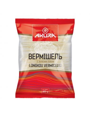 Вермішель з зелених бобів, Akura, 300г