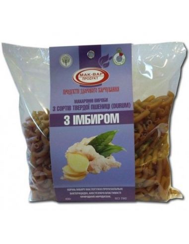 Макарони "Здоров'я" з імбиром, 400г.