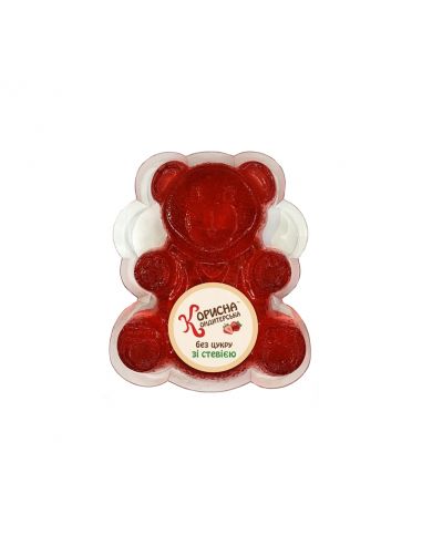 Мармелад фруктовий полуниця, Корисна Кондитерська, 100г