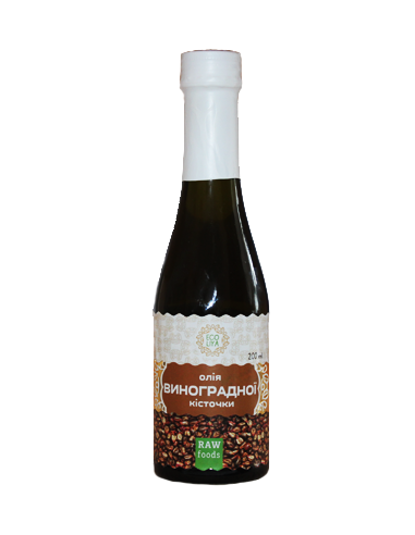 Олія виноградної кісточки, EcoLiya, 200г