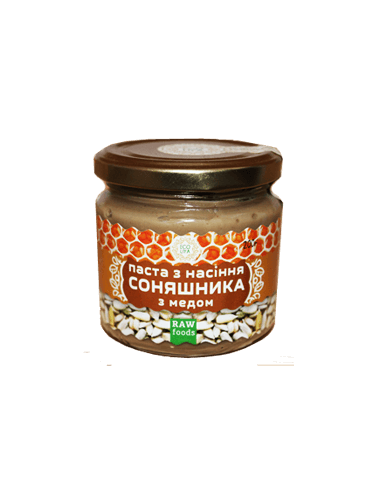 Паста з насіння соняшника з медом, EcoLiya, 200г