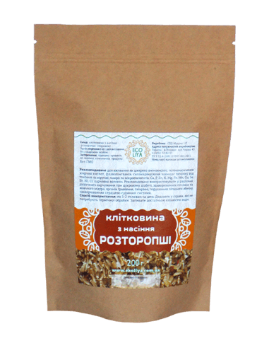 Клітковина з насіння розторопши, EcoLiya,  200г