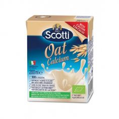 Молоко вівсяне з кальцієм, органічне, Riso Scotti Spa, 200мл