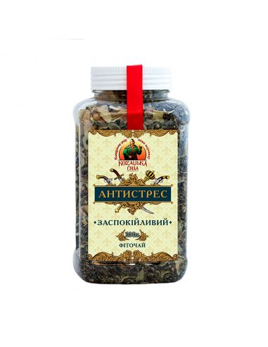 Фіточай антистресс (заспокійливий)"Козацька сила" в банці, Herbal-tea, 100г