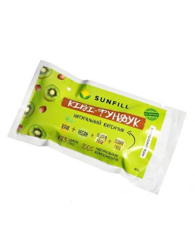 Батончик ківі-фундук, Sunfill, 40г