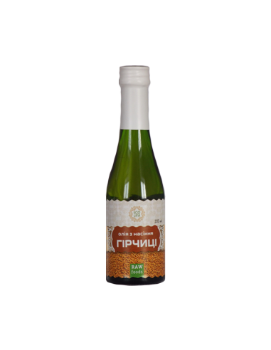 Олія з насіння гірчиці, EcoLiya, 200мл