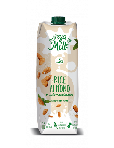 Напій рисово-мигдальний, Vega Milk, 950 мл