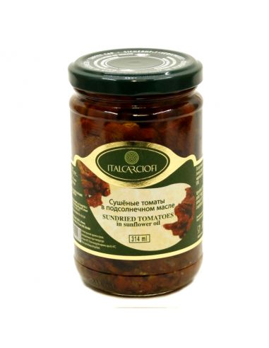 Томати сухі в олії, ItalCarciofi, 314 мл