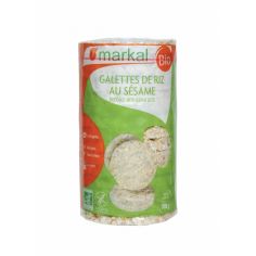 Коржі рисові з сезамом, Markal, 100г.