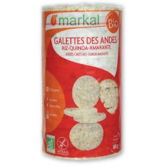 Коржі рисові з кіноа і амарантом, Markal, 100г.