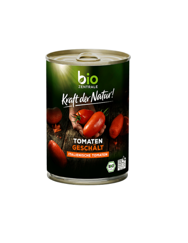 Томати очищені у власному соку, Bio Zentrale, 400 г