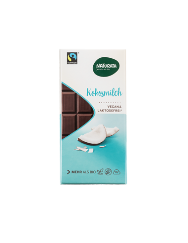 Шоколад чорний з кокосом, Naturata, 100г.