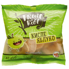 Слайси яблучні Кисле яблуко, Fruit Riot, 30г