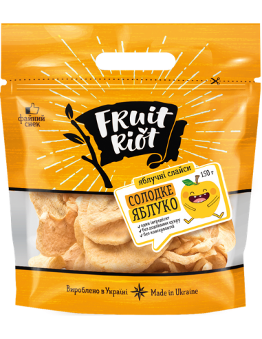 Слайси яблучні Солодке яблуко, Fruit Riot, 150г
