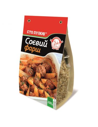 Фарш соєвий, Сто Пудов, 100г