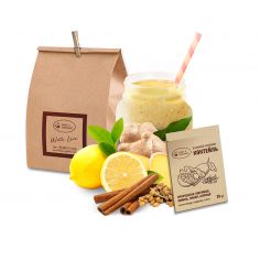 Вітамінно-білковий коктейль з Лимоном, імбирем та корицею, King`s Organic, 20г