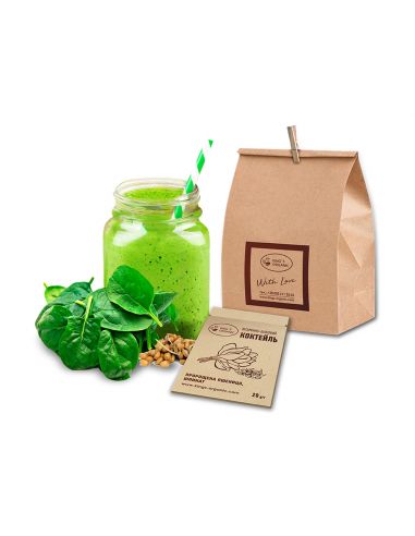 Вітамінно-білковий коктейль зі Шпинатом, King`s Organic, 20г
