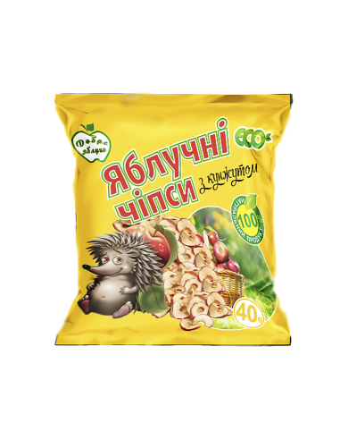 Чіпси яблучні з кунжутом, Добре Яблуко, 40г