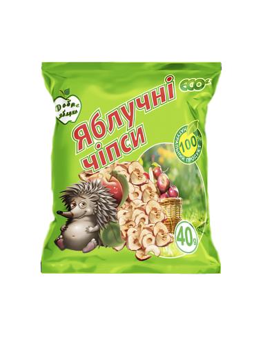 Чіпси яблучні, Добре Яблуко, 40г