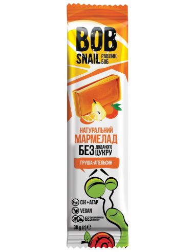 Мармелад груша-апельсин  bob snail (Равлик Боб), 38г