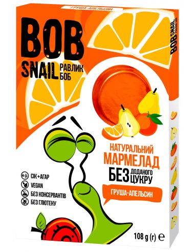 Мармелад груша-апельсин bob snail (Равлик Боб), 108г