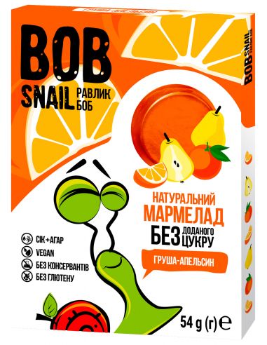 Мармелад груша-апельсин bob snail (Равлик Боб), 54г