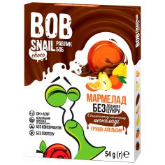 Мармелад груша-апельсин в бельгійському молочному шоколаді bob snail (Равлик Боб), 54г