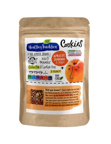 Печиво абрикос, обліпиха та льон, Cookies, Healthy Tradition, 90г