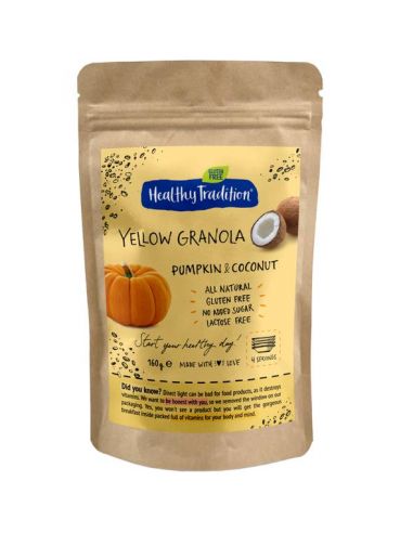 Гранола гарбуз та кокос, Raw Granola, Healthy Tradition, 160г