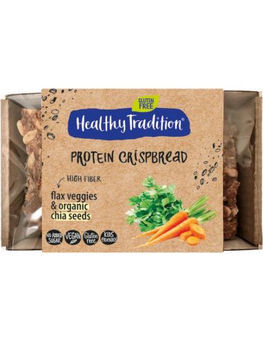 Хлібці овочеві, Protein Crispbread, Healthy Tradition, 40г