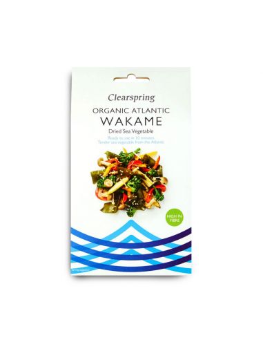 Водорості атлантичні Вакаме сушені, Clearspring, 25г