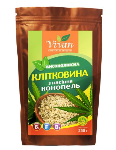 Шрот насіння коноплі, Vivan. 250г